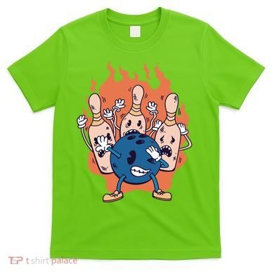 Bowling Ball And Pins Dabbing T-Shirt