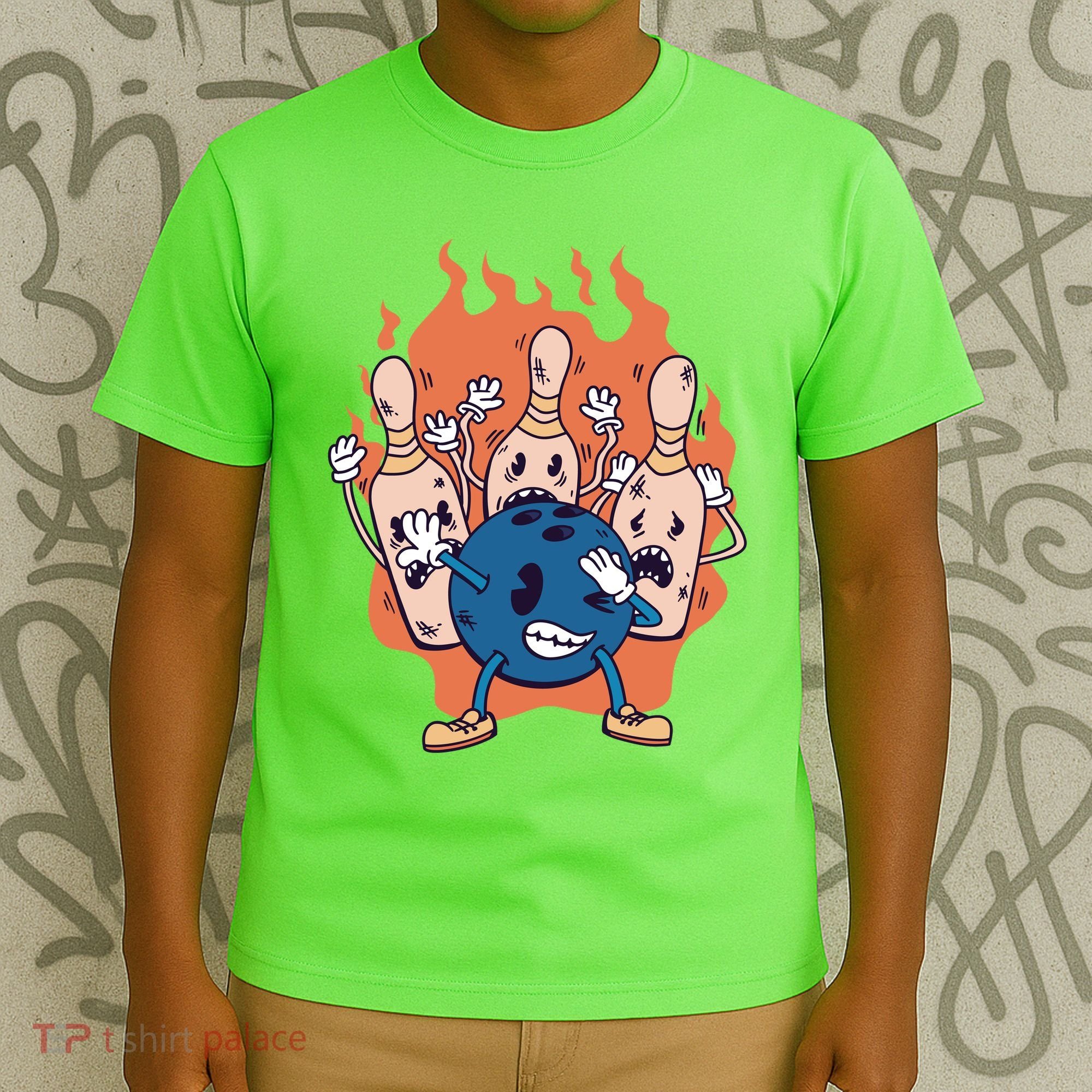 Bowling Ball And Pins Dabbing T-Shirt