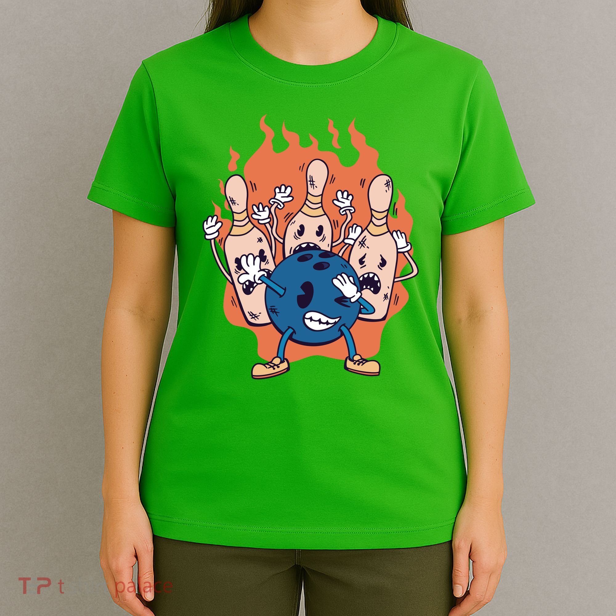 Bowling Ball And Pins Dabbing T-Shirt
