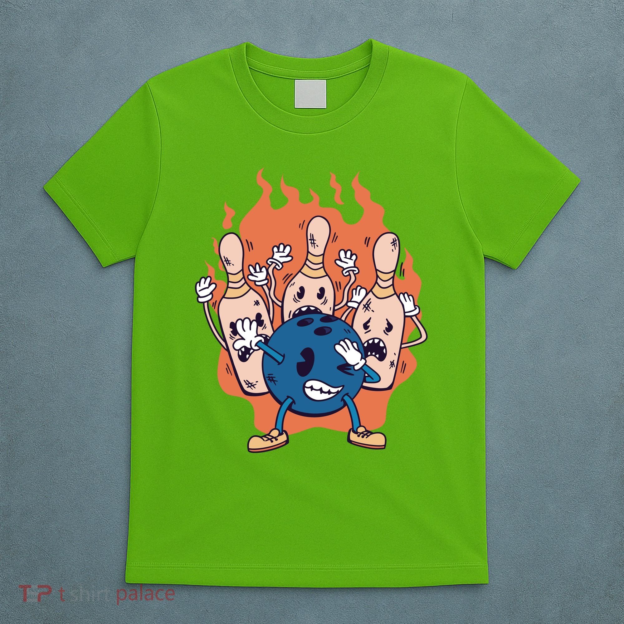 Bowling Ball And Pins Dabbing T-Shirt