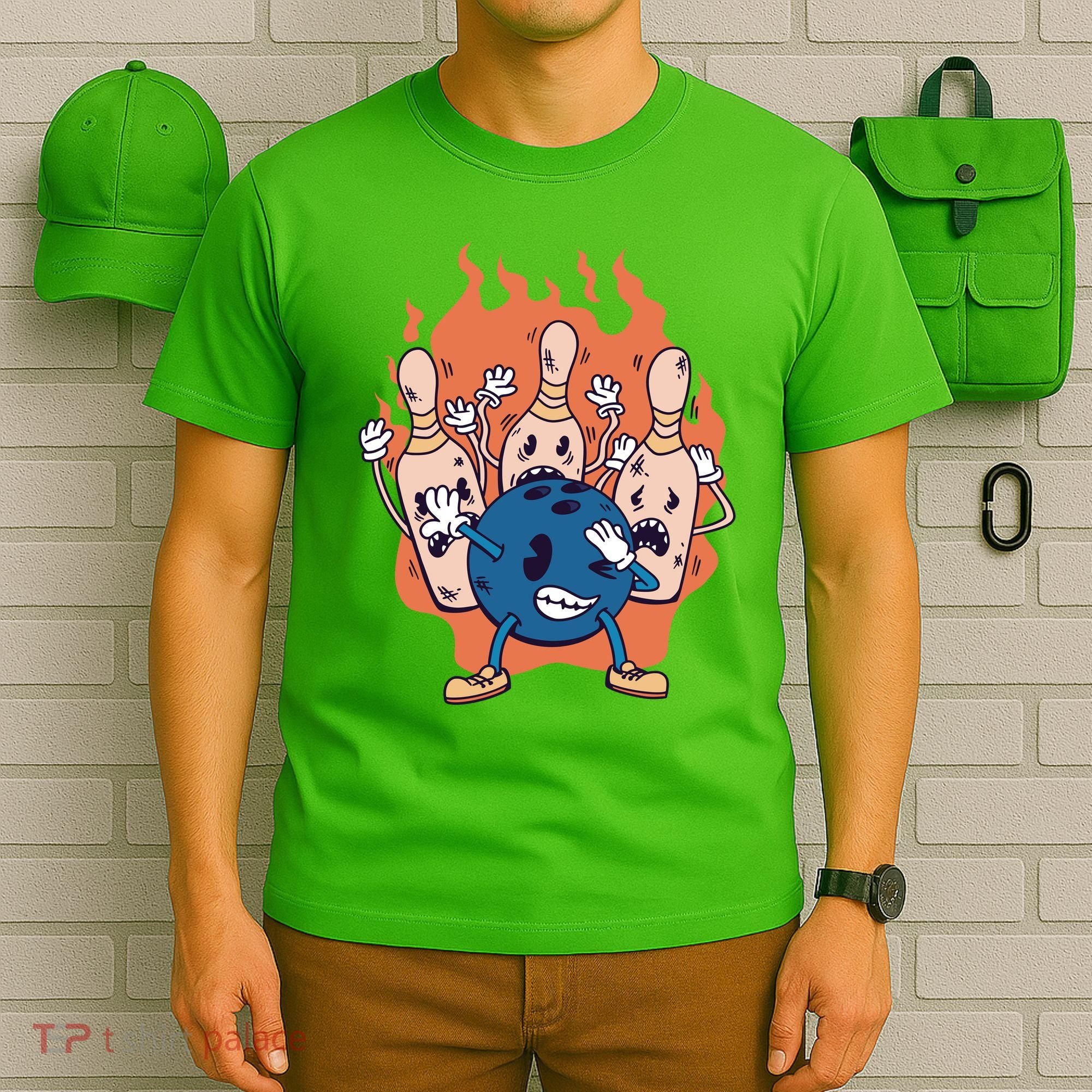 Bowling Ball And Pins Dabbing T-Shirt