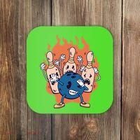 Bowling Ball And Pins Dabbing Coaster thumb 0