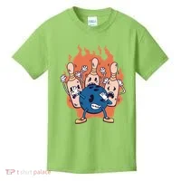 Bowling Ball And Pins Dabbing Kids T-Shirt thumb 0