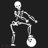 Bowling Ball Floss like A Boss Skeleton Women's Sweatshirt thumb 2