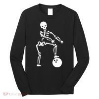 Bowling Ball Floss like A Boss Skeleton Long Sleeve Shirt thumb 0