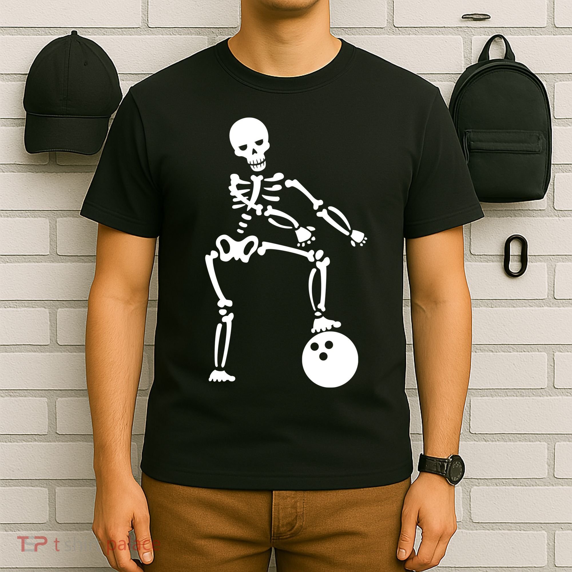 Bowling Ball Floss like A Boss Skeleton T-Shirt