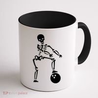 Bowling Ball Floss like A Boss Skeleton Coffee Mug thumb 1