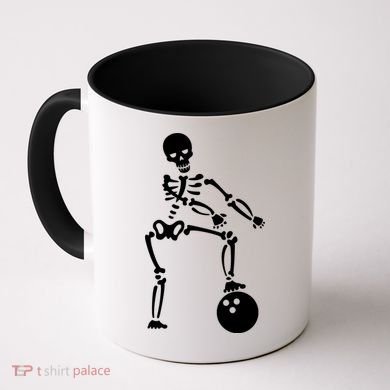Bowling Ball Floss like A Boss Skeleton Coffee Mug