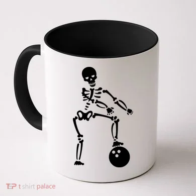 Bowling Ball Floss like A Boss Skeleton Coffee Mug