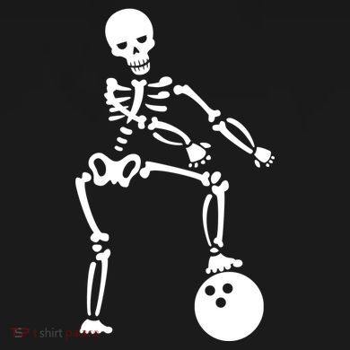 Bowling Ball Floss like A Boss Skeleton Womens Funnel Neck Pullover Hood