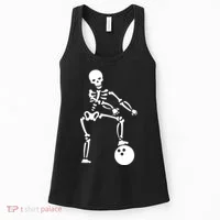 Bowling Ball Floss like A Boss Skeleton Women's Tank Top thumb 0