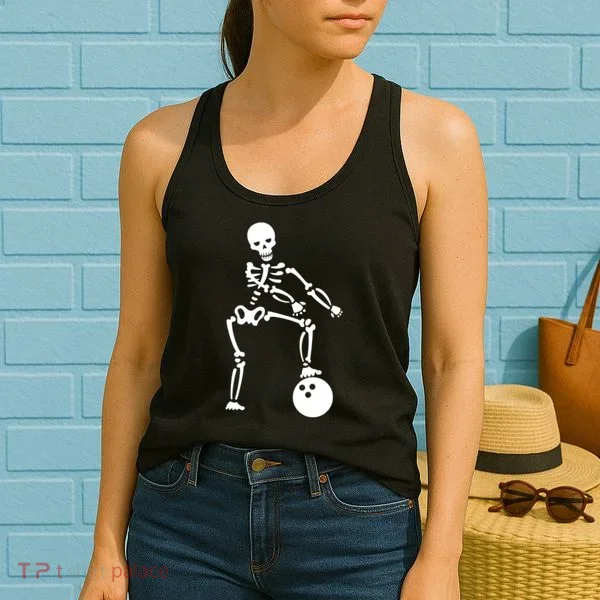 Bowling Ball Floss like A Boss Skeleton Women's Tank Top