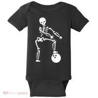 Bowling Ball Floss like A Boss Skeleton Baby Bodysuit thumb 0