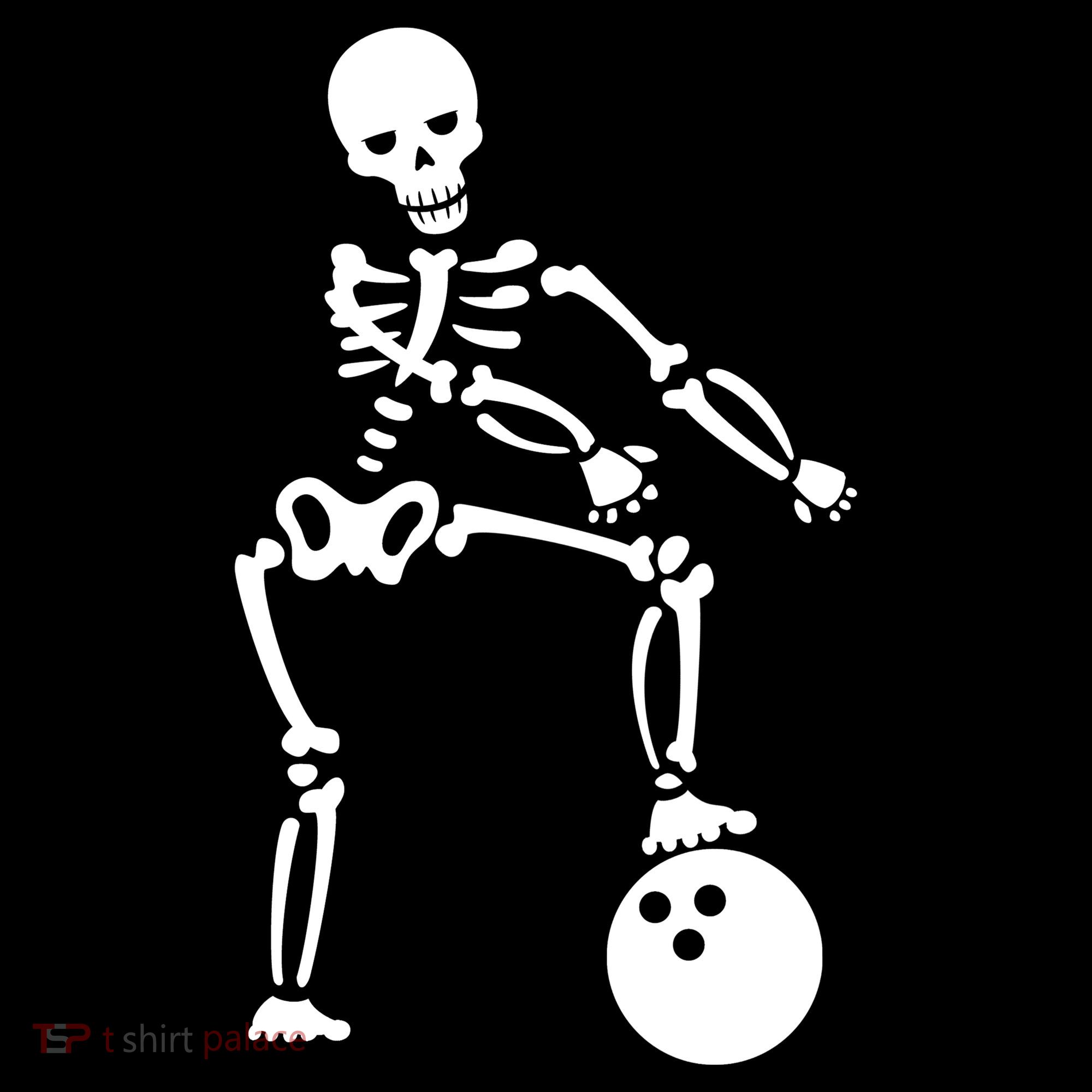 Bowling Ball Floss like A Boss Skeleton Visor