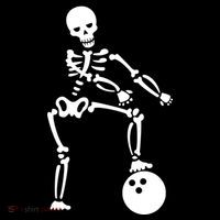 Bowling Ball Floss like A Boss Skeleton Women's Long Sleeve Shirt thumb 2