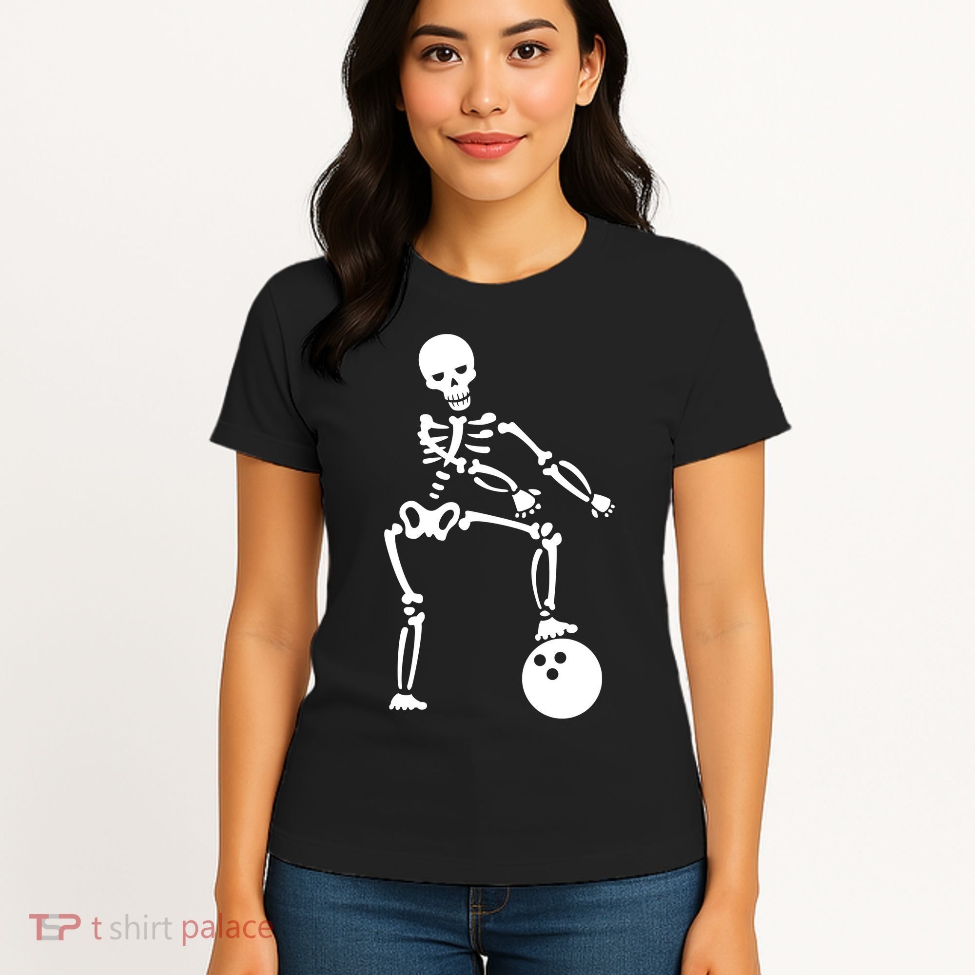 Bowling Ball Floss like A Boss Skeleton Women's T-Shirt
