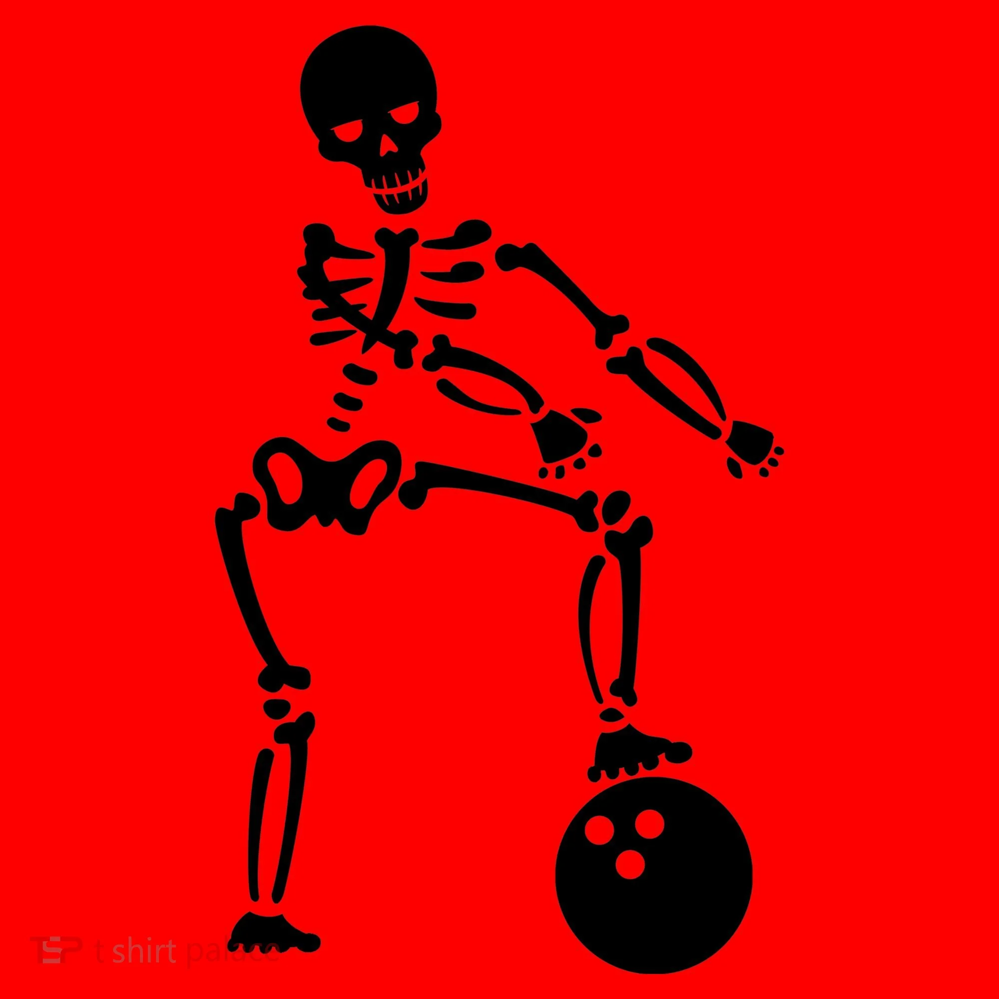 Bowling Ball Floss like A Boss Skeleton Santa Hat