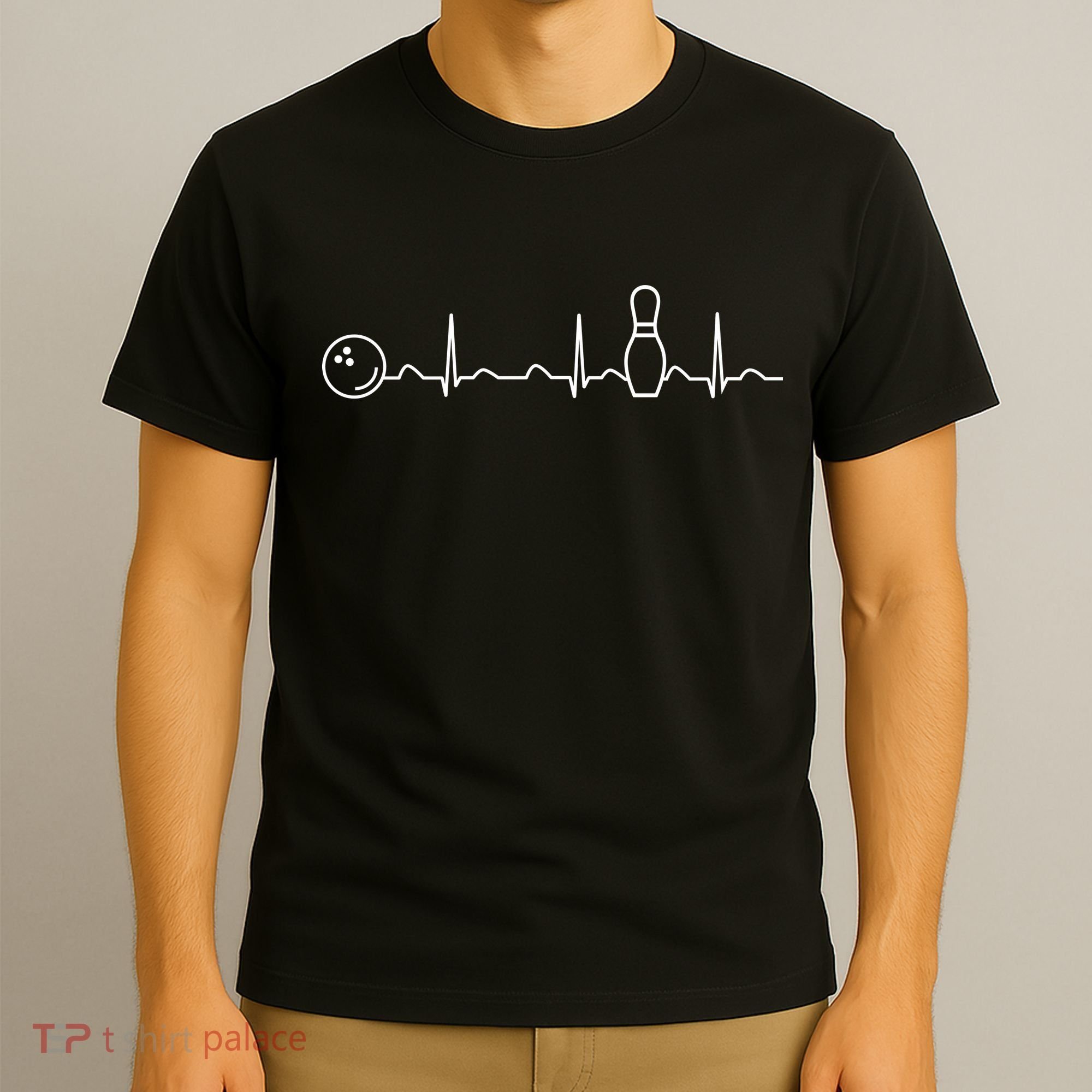 Bowling Lifeline Heartbeat Pulse T-Shirt