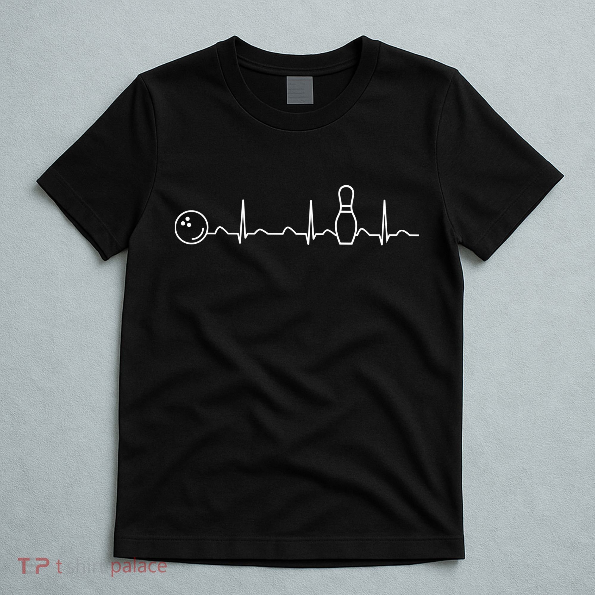 Bowling Lifeline Heartbeat Pulse T-Shirt