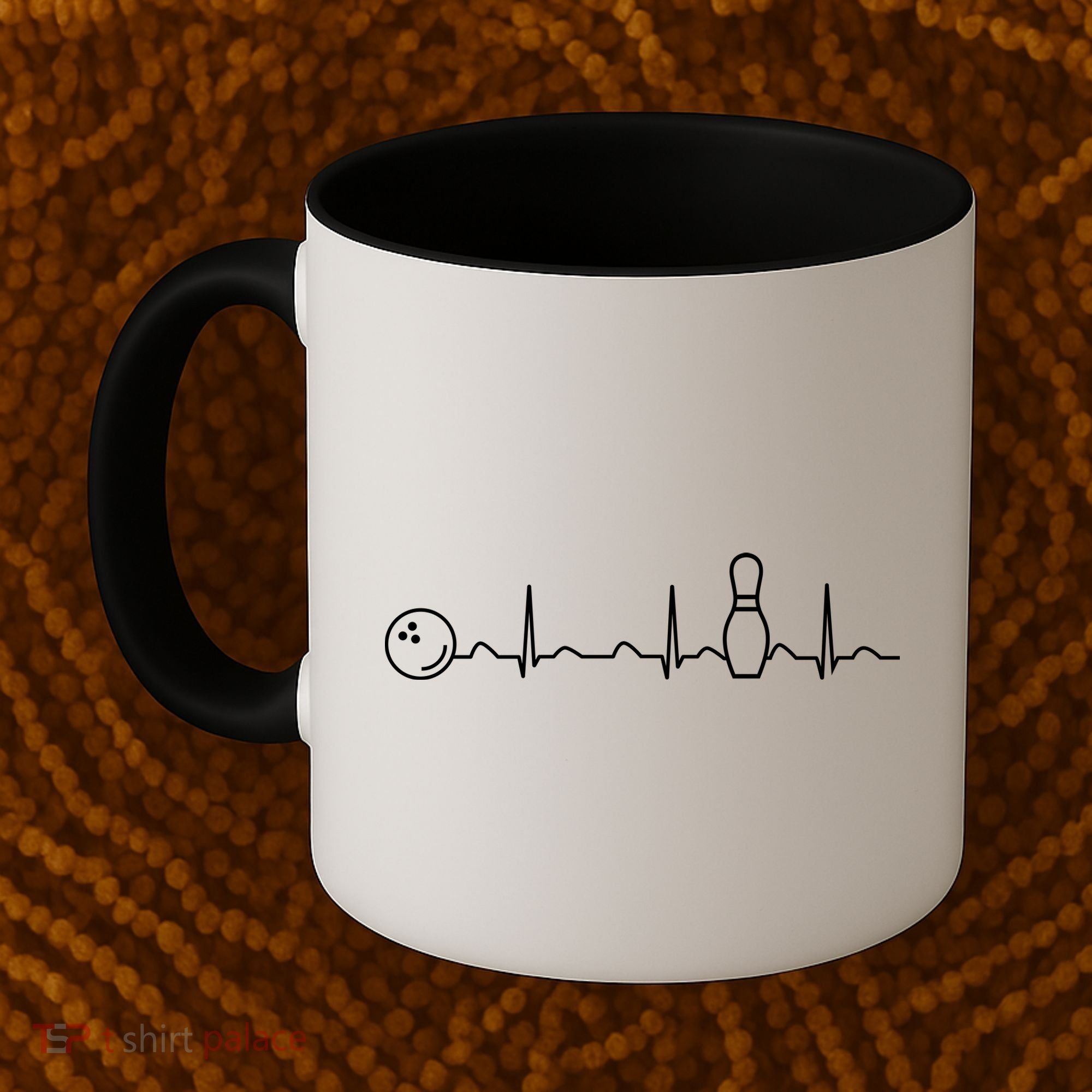 Bowling Lifeline Heartbeat Pulse Coffee Mug
