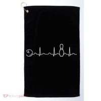 Bowling Lifeline Heartbeat Pulse Golf Towel thumb 0
