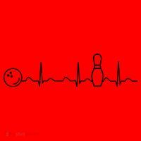 Bowling Lifeline Heartbeat Pulse Santa Hat thumb 1