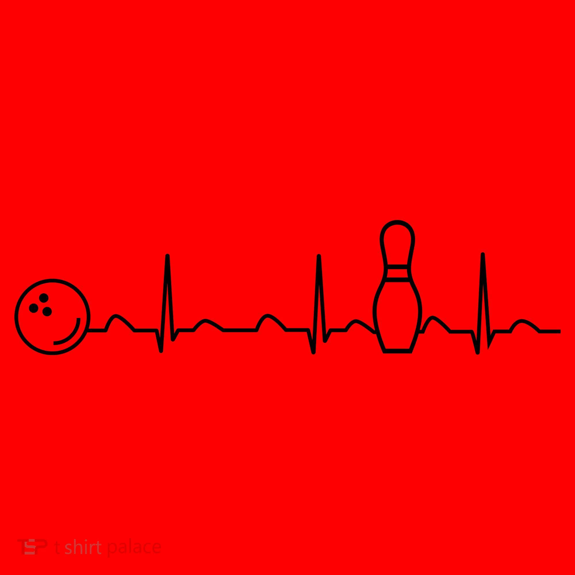 Bowling Lifeline Heartbeat Pulse Santa Hat