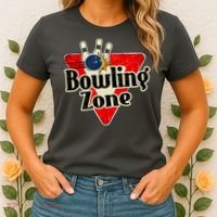 Bowling Zone Vintage Women's T-Shirt thumb 2
