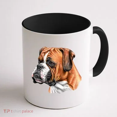 Boxer Face Coffee Mug back