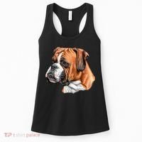 Boxer Face Women's Tank Top thumb 0