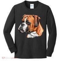 Boxer Face Kids Long Sleeve Shirt thumb 0