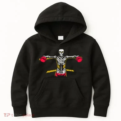 Boxing Skeleton Kids Hoodie