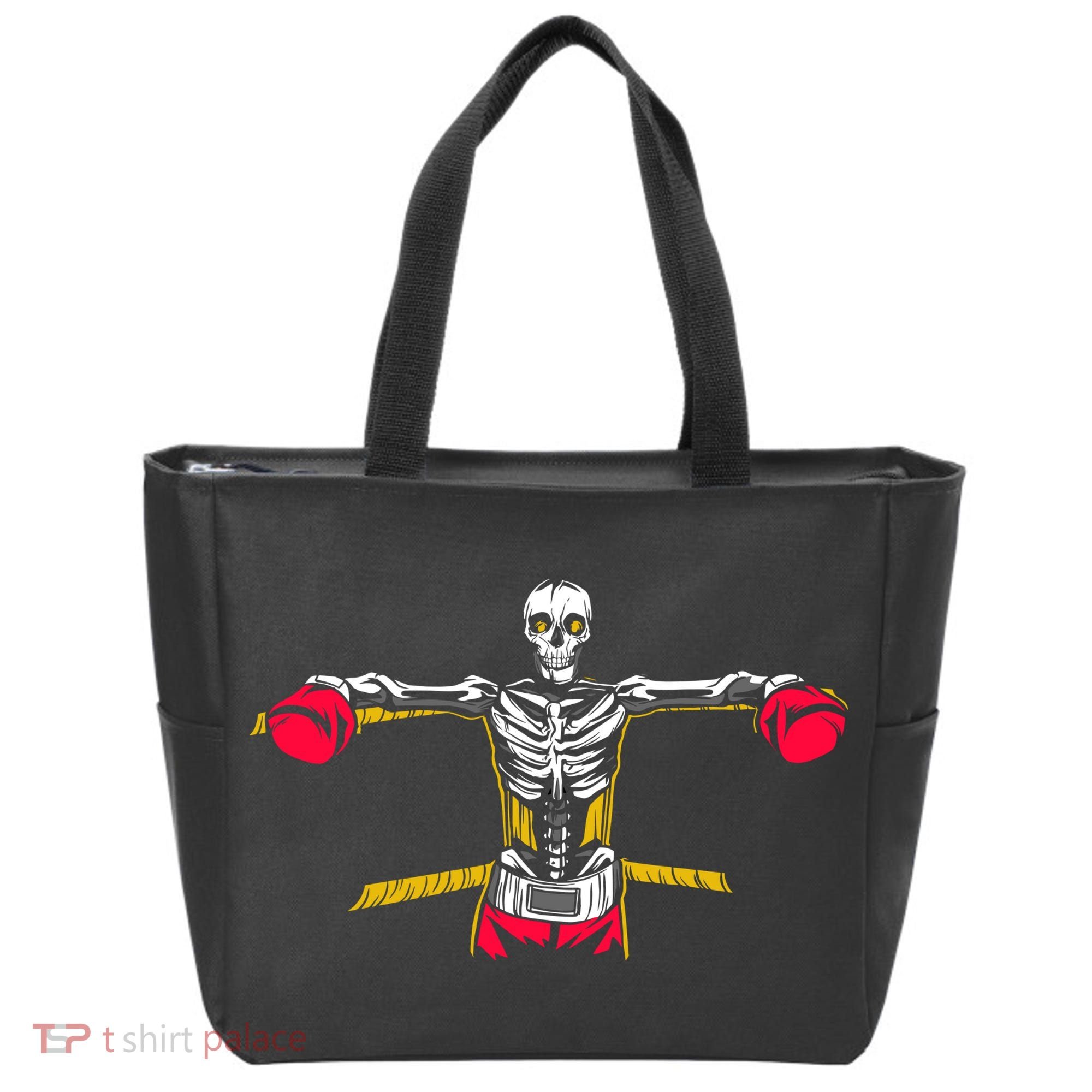 Boxing Skeleton Tote Bag