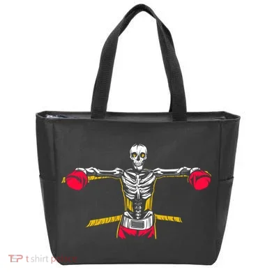 Boxing Skeleton Tote Bag