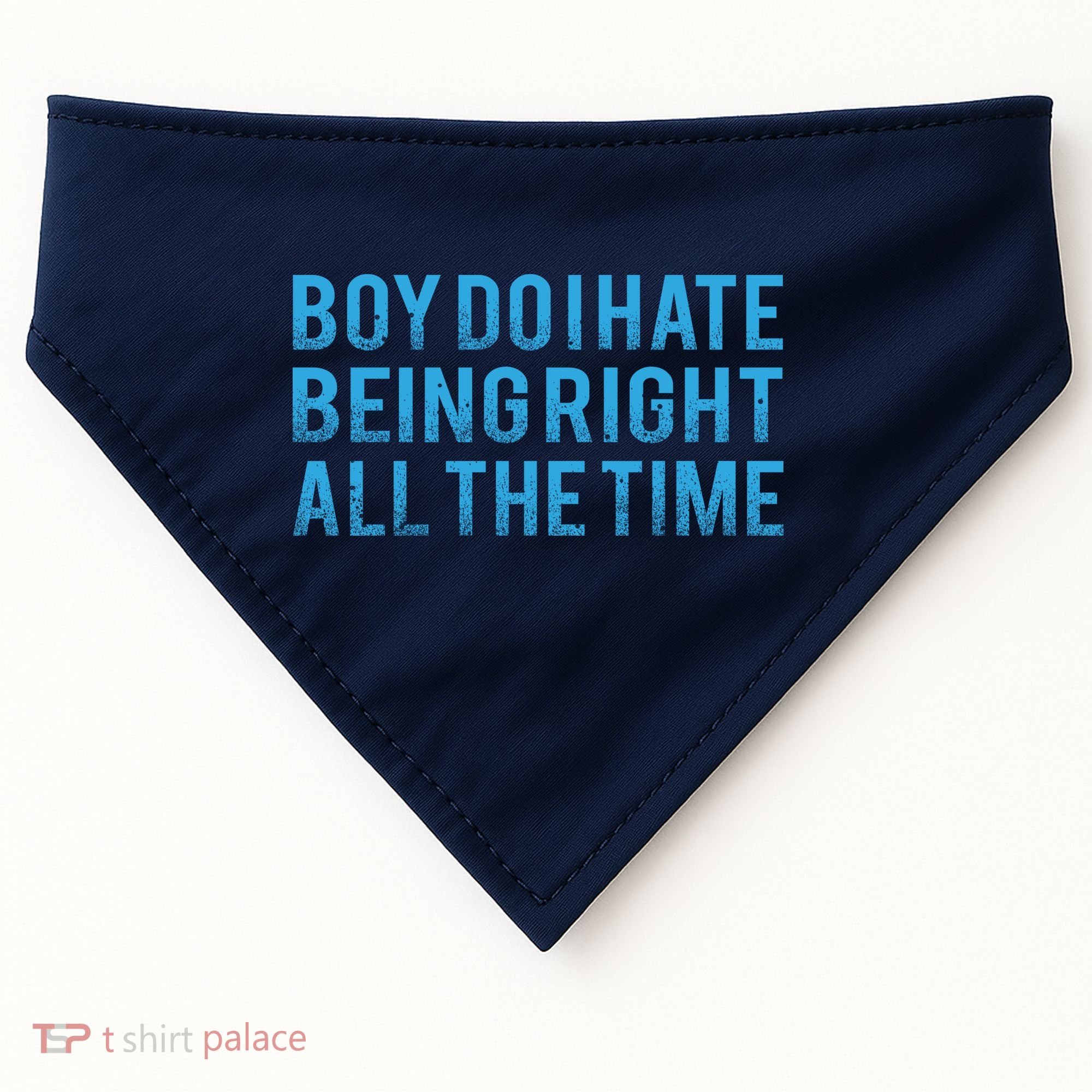 Boy Do I Hate Being Right All The Time USA-Made Doggie Bandana