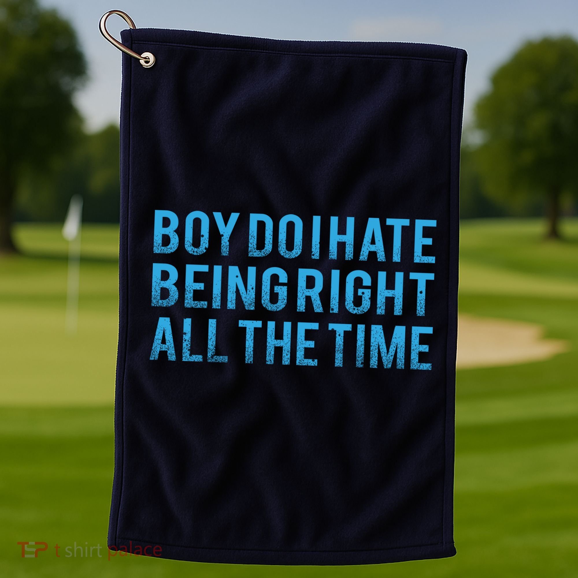 Boy Do I Hate Being Right All The Time Golf Towel
