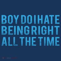 Boy Do I Hate Being Right All The Time Women's T-Shirt thumb 6