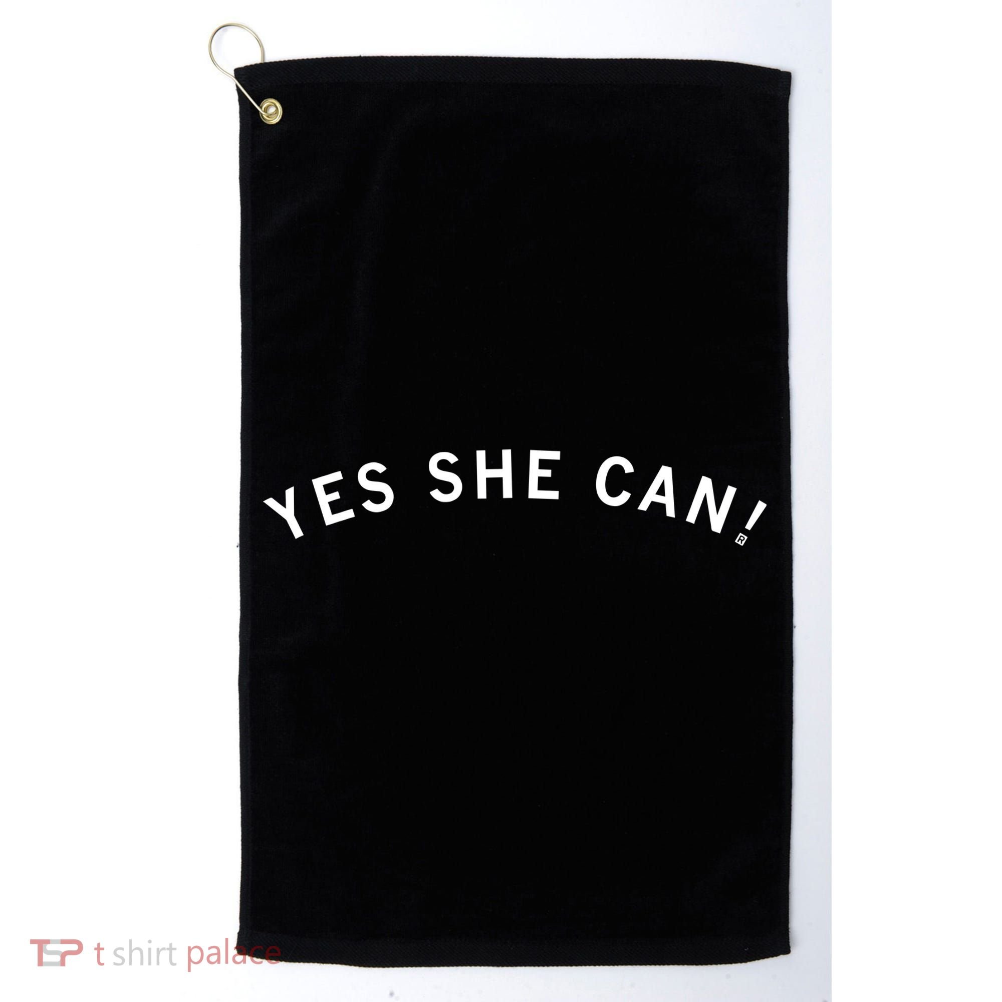 Barack Obama Yes She Can Kamala Harris Golf Towel