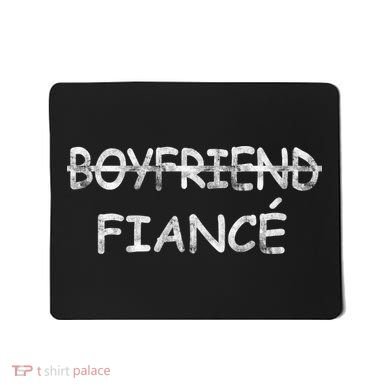 Boyfriend Fiance Engagement Party Mousepad