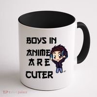 Boys In Anime Are Cuter Coffee Mug thumb 1