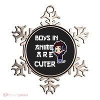 Boys In Anime Are Cuter Ornament thumb 0