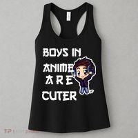 Boys In Anime Are Cuter Women's Tank Top thumb 3