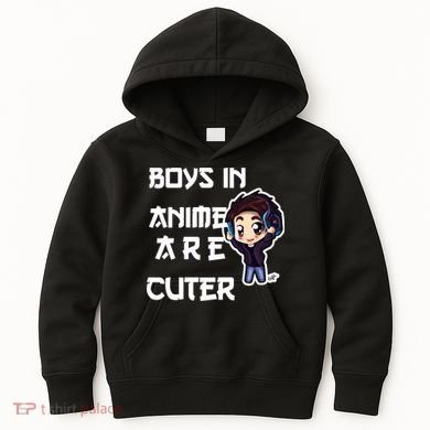 Boys In Anime Are Cuter Kids Hoodie