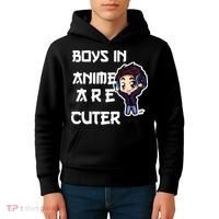 Boys In Anime Are Cuter Kids Hoodie thumb 4