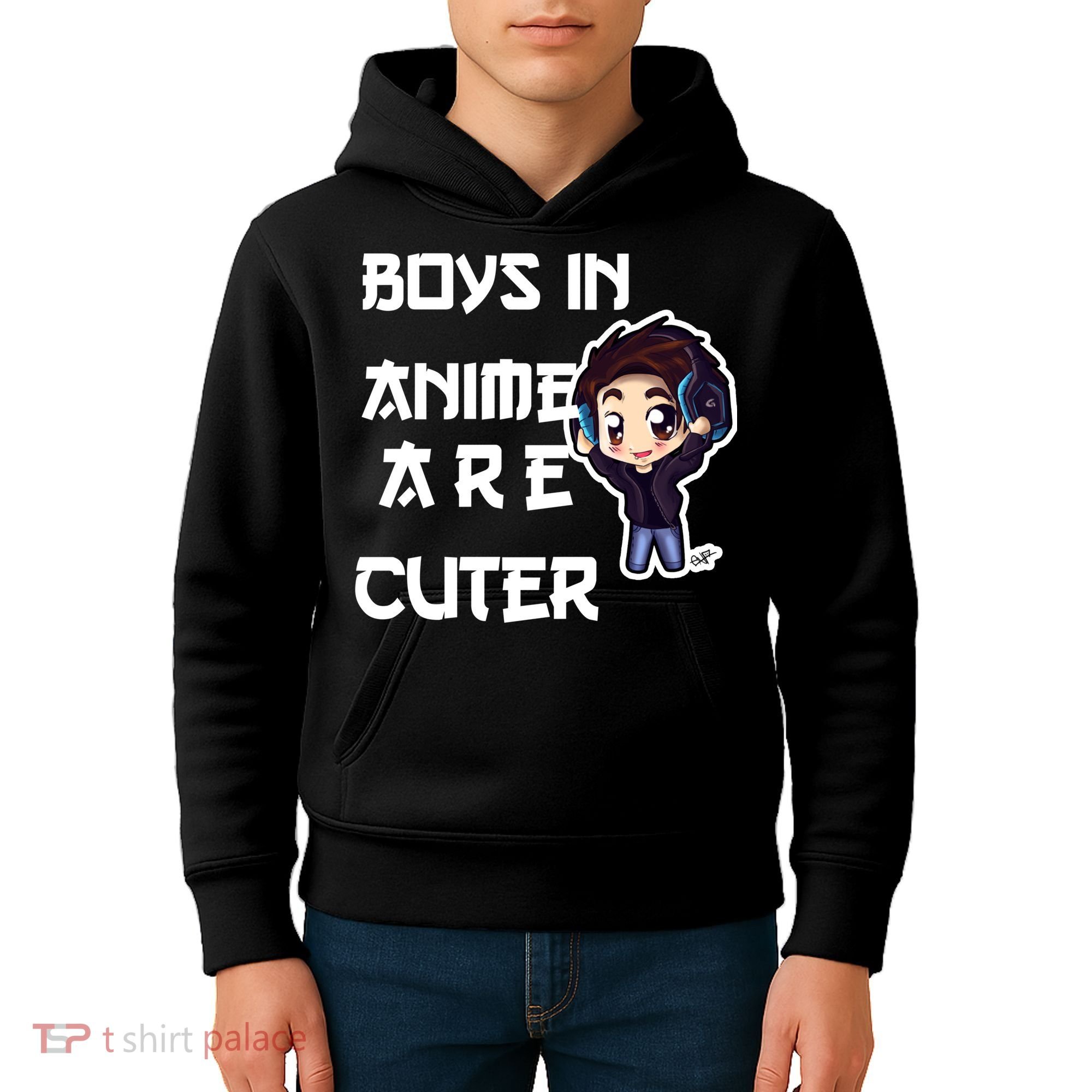 Boys In Anime Are Cuter Kids Hoodie