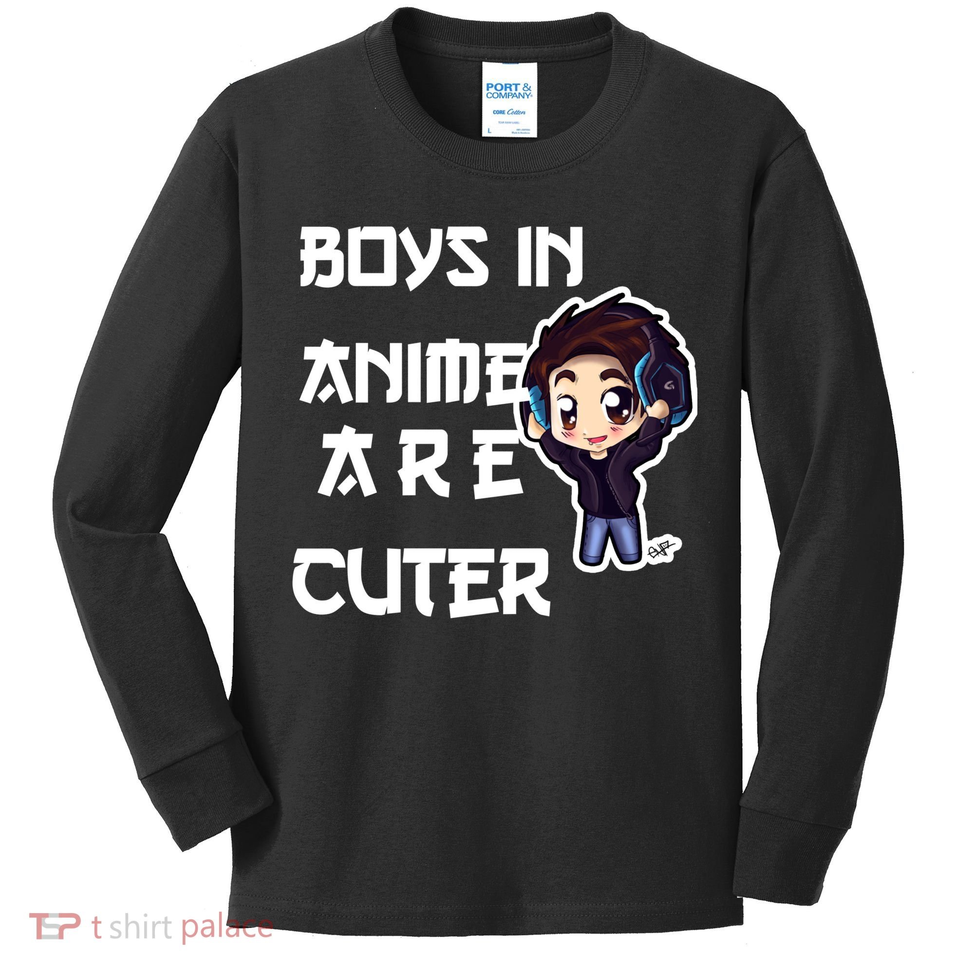 Boys In Anime Are Cuter Kids Long Sleeve Shirt