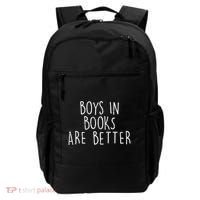 Boys In Books Are Better Funny Backpack thumb 0