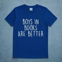 Boys In Books Are Better Funny T-Shirt thumb 5