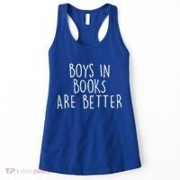 Boys In Books Are Better Funny Women's Tank Top thumb 0
