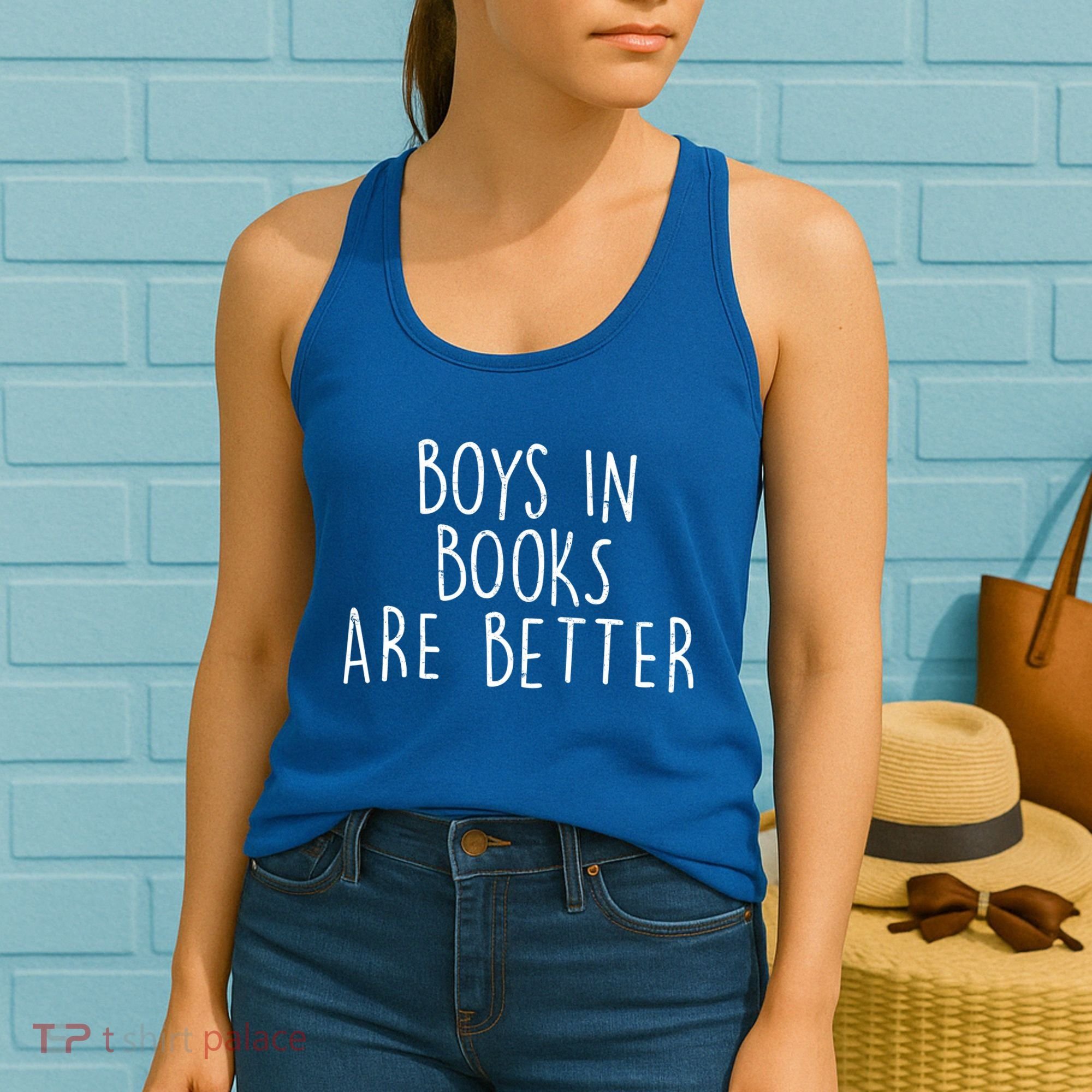 Boys In Books Are Better Funny Women's Tank Top